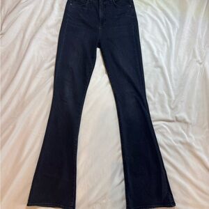 Veronica Beard Washed Onyx High Rise Beverly Flare Jeans